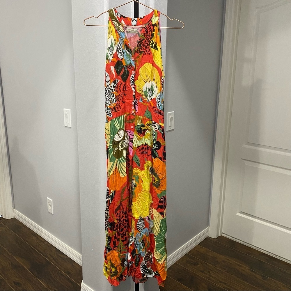AldoMartins Burge Floral Midi Dress Ladies 6 Tropical Resortwear Travel Vacation - Picture 2 of 8